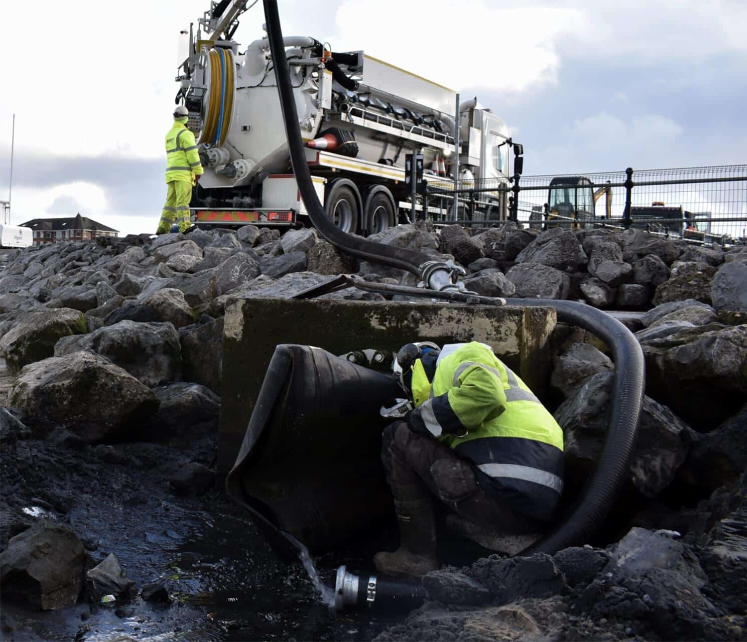 detention and attenuation tank maintenance